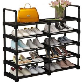 Shoe Rack Shoe Organizer, 20-24 Pairs Shoes Storage Organizer Metal Stackable&Removable Multifunctional Show Rack for Entryway,Closet and Bedroom