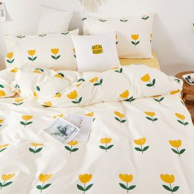 Four Piece Set Of Pure Cotton Bedding (Option: Xiaoyouyou-1.5m bed sheet style)