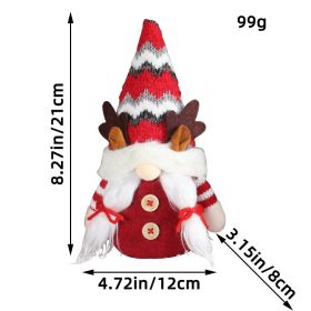 Christmas Deer Horn Doll Grey Red High Hat (Option: B239 Pointed Hat Antlers Red)