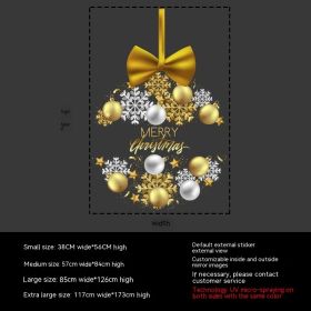 Decorative Stickers Jewelry Shop Layout Shopping Mall Christmas Garland (Option: Medium-U1268)