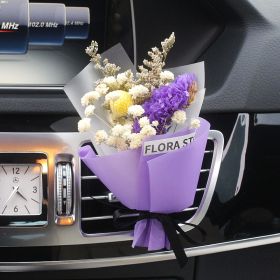 Fashion Creative Dried Flowers Decorative Car Female Motor Air Outlet Fragran (Option: Lover)