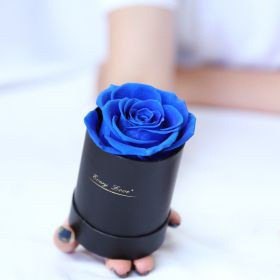 Thanksgiving Day Gift For Mother Flower Pot 1 A- A Rose Production Upgrade Small Size Gift Box (Option: Black Blue Flower)