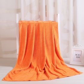 Large Cotton Absorbent Quick Drying Lint Resistant Towel (Option: Orange red extra thick-80x190cm)