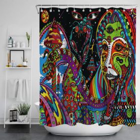 Digital Print-free Bathroom Curtain (Option: YLLHFK07-180x180CM)