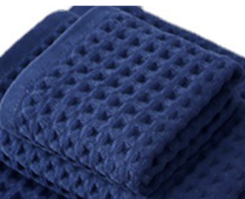 Household Bathing Water Absorbent And Quick Drying Unisex Plus Thickened Pure Cotton Bath Towel Wipe (Option: Blue-35x35cm)