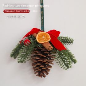 Nordic Style Christmas Decoration Pendant Vehicle Bell (Option: Chinese Cinnamon Pine Cones)