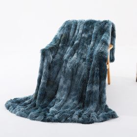 Tie Dyed Winter Double Layer Blanket (Option: Blue-50X70cm)