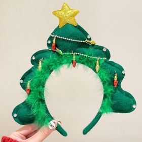 Christmas Hairband Decoration Tree Headband Bow Hair Clip (Option: Christmas Tree Headband)