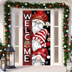 Christmas Curtain Decoration Hanging Cloth Background (Option: 23 Style-90x200cm)