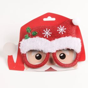 Christmas Decorations Dance Party Glasses Dress Up Props (Option: Cap With Paper Card)