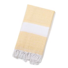 Handmade Tassel Blanket Turkish Beach Towel (Option: 5 17 Turmeric-90x180)