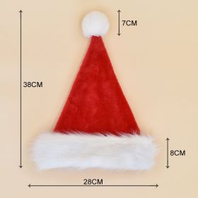 Decorations Red Plush Christmas Hat (Option: Red Shanghai Children)