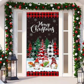 Christmas Curtain Decoration Hanging Cloth Background (Option: 28 Style-90x200cm)