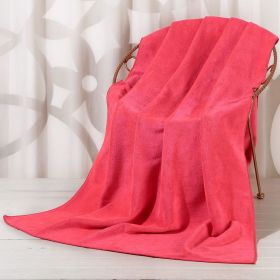 Large Cotton Absorbent Quick Drying Lint Resistant Towel (Option: Rose-150x200cm)