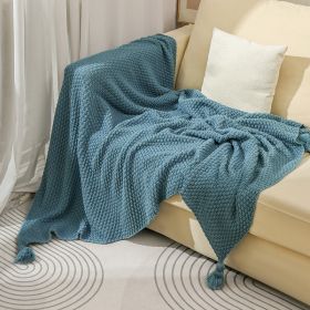 Sofa Knitted Office Air Conditioning Lunch Break Small Blanket (Option: Dilan-130X170cm)