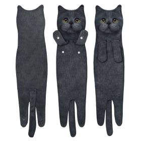 Cartoon Printing Hanging Face Cloth (Option: Blue Cat)